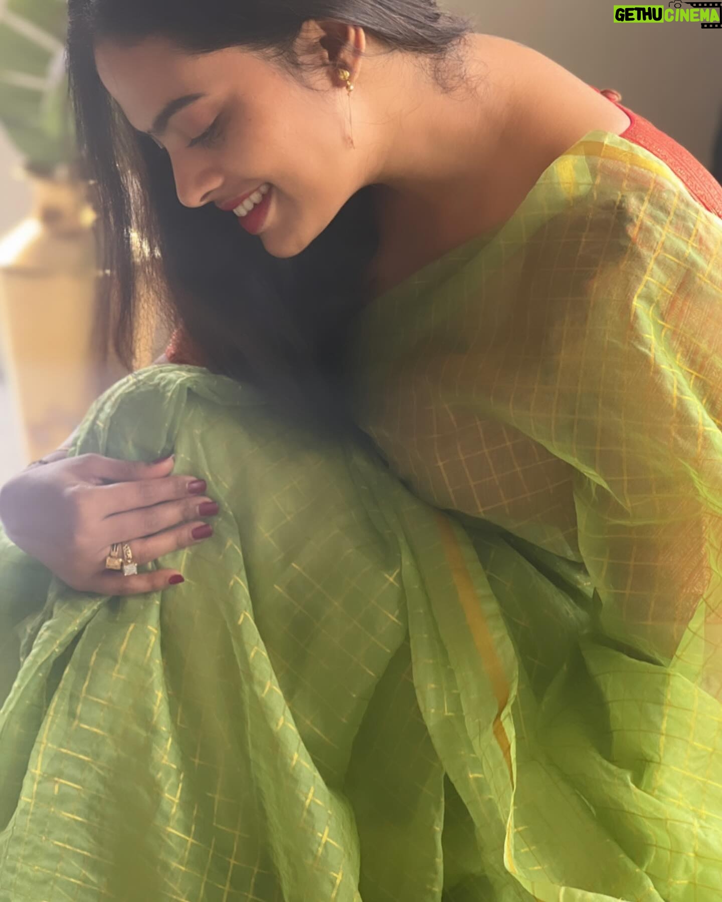 Yamuna Chinnadurai Instagram - Selaiyum Ravikaiyum Saree : organza pistachio Blouse: no blouse Dm to order @selaiyum_ravikaiyum