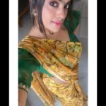 Yamuna Chinnadurai Instagram - Saree @selaiyum_ravikaiyum Georgette yellow