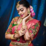 Yamuna Chinnadurai Instagram - INFRAME @yamuna__chinnadurai MUA @junai_makeover_artistry VC @d_studiophotography Jewellery @vinodevbridaljewellery Blouse @av_designerboutique