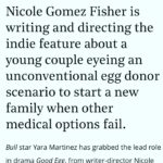 Yara Martinez Instagram – The second I read Good Egg I fell in love with my character Jessica Nieves. I’m overjoyed to be working with @nicolegomezfisher on her heartfelt, hysterical action-adventure comedy. Cannot wait for this! ❤️