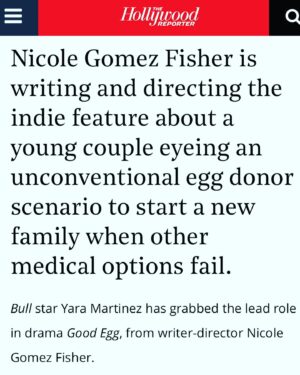 Yara Martinez Instagram - The second I read Good Egg I fell in love with my character Jessica Nieves. I’m overjoyed to be working with @nicolegomezfisher on her heartfelt, hysterical action-adventure comedy. Cannot wait for this! ❤️