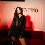 Yara Mustafa Instagram – happiest at #ValenTie @maisonvalentino 🪩🤍