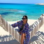 Yasmine Ghaith Instagram - One of the most beautiful beaches I've ever been to 💙 A mix of the beautiful Turquoise North coast water with the smoothest white sand, and the clarity of Mykonos beaches, along with the vibe of the south Spanish coast 💙 A mix from heaven only in @jefairatown #WonderWomanAroundTheWorld #NorthCoast #Summer #Beach #Sun #Sand #Turquoise #CrystalClear