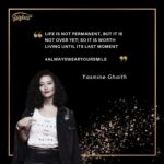 Yasmine Ghaith Instagram - #motivationalmonady Our Wonder Woman, actress and survivor @yasmineghaith founder of @ygpieces and @ygessentials_ blessed us with these beautiful words to inspire us further! “Life is not permanent, but it is not over yet; so it is worth living until its last moment #AlwaysWearYourSmile” Yes, life is short yet so long when you live through it! Take your time, move in your own pace and but don’t waste it! #stardustsparkles