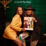 Yaya DaCosta Instagram - We love you, Pam Grier!!! And we appreciate you for paving the way and ensuring that our magazines had staying power at their beginnings and yours. . Thank you, @ebonymagazine and @legendarydamon for a gorgeous event with gorgeous roses and gorgeous human flowers in full bloom, all living in their purpose in different ways. Such a perfect way to spend a Tuesday afternoon on a full moon 🌕🥰