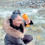 Yaya DaCosta Instagram - 💧 Real life is exquisite. And for those for whom it’s not, may it be so. . EDIT: *Such a blessing to go to places where Earth can still be experienced the way the Most High intended. This is pure water flowing straight from a glacier in New Zealand. The kind of place your plastic water bottles claim they got it from. It was my first time doing this, so I looked cautious, but yes I drank it! Again and again. This first sip was full of wonder, and it’s the wonder at our planet’s beauty that I am sharing. Thanks for your concern, but it was the BEST water I’ve EVER tasted.