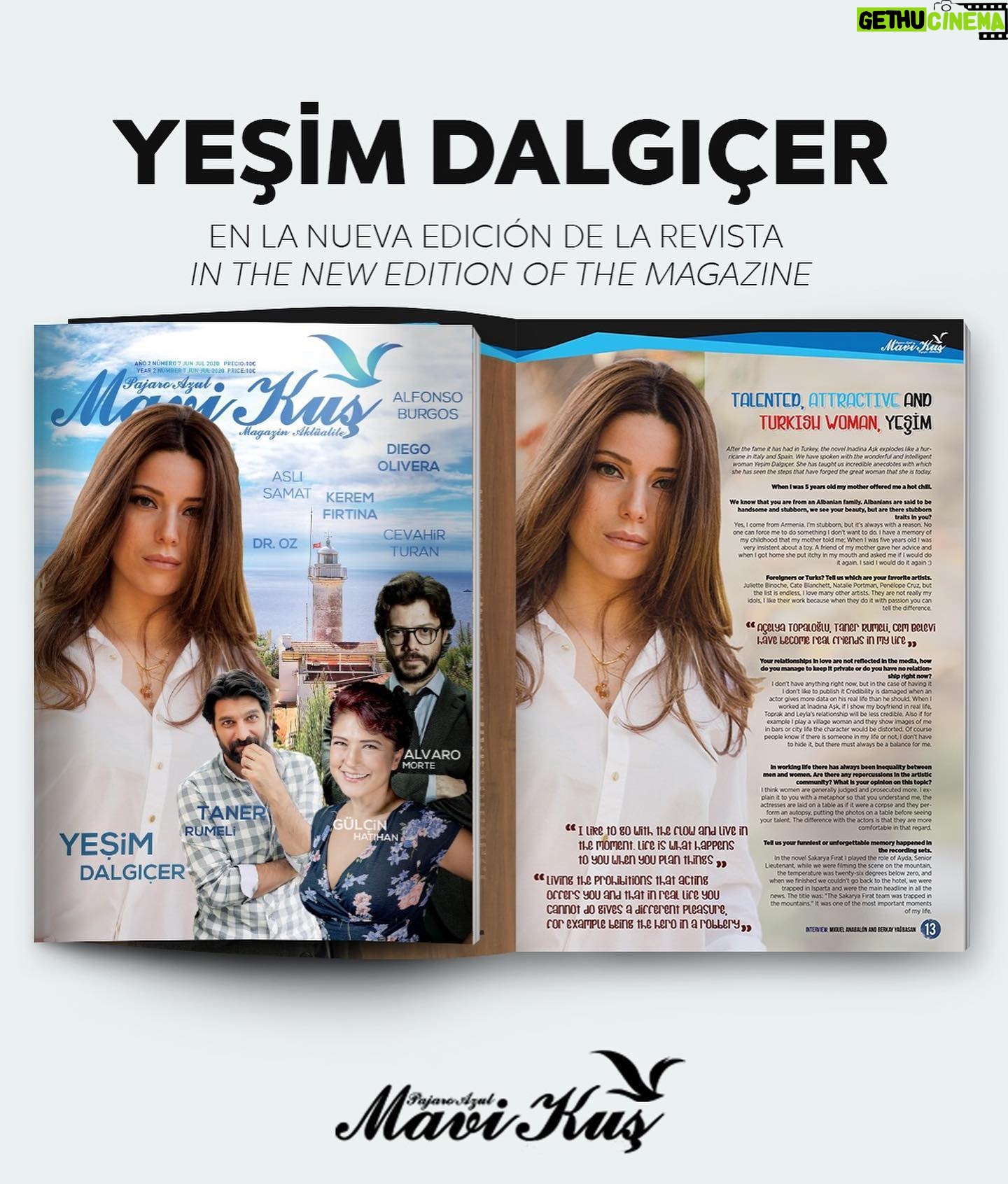 Yeşim Dalgıçer - 5.2K Likes - Ha sido un placer tener esta entrevista con vosotros. Me encantaría agradecérselo a la familia Mavi Kuş, a mis queridos y maravillosos fans. Todos sois muy dulces, tenéis un lugar en mi corazón ❤️ È stato un piacere avere questa intervista con te. Vorrei ringraziare la famiglia Mavi Kuş, i miei cari è meravigliosi fan. Sei stato molto dolce, hai un posto nel mio cuore. ❤️ It has been a pleasure to have this interview with you. I would love to thank the Mavi Kuş family, my dear and wonderful fans. You are all very sweet, you have a place in my heart. ❤️
@mavikusdergi
@bekir.akosman
@aseret2010
@nousdejavu
@lucia.pma
@alperakosman