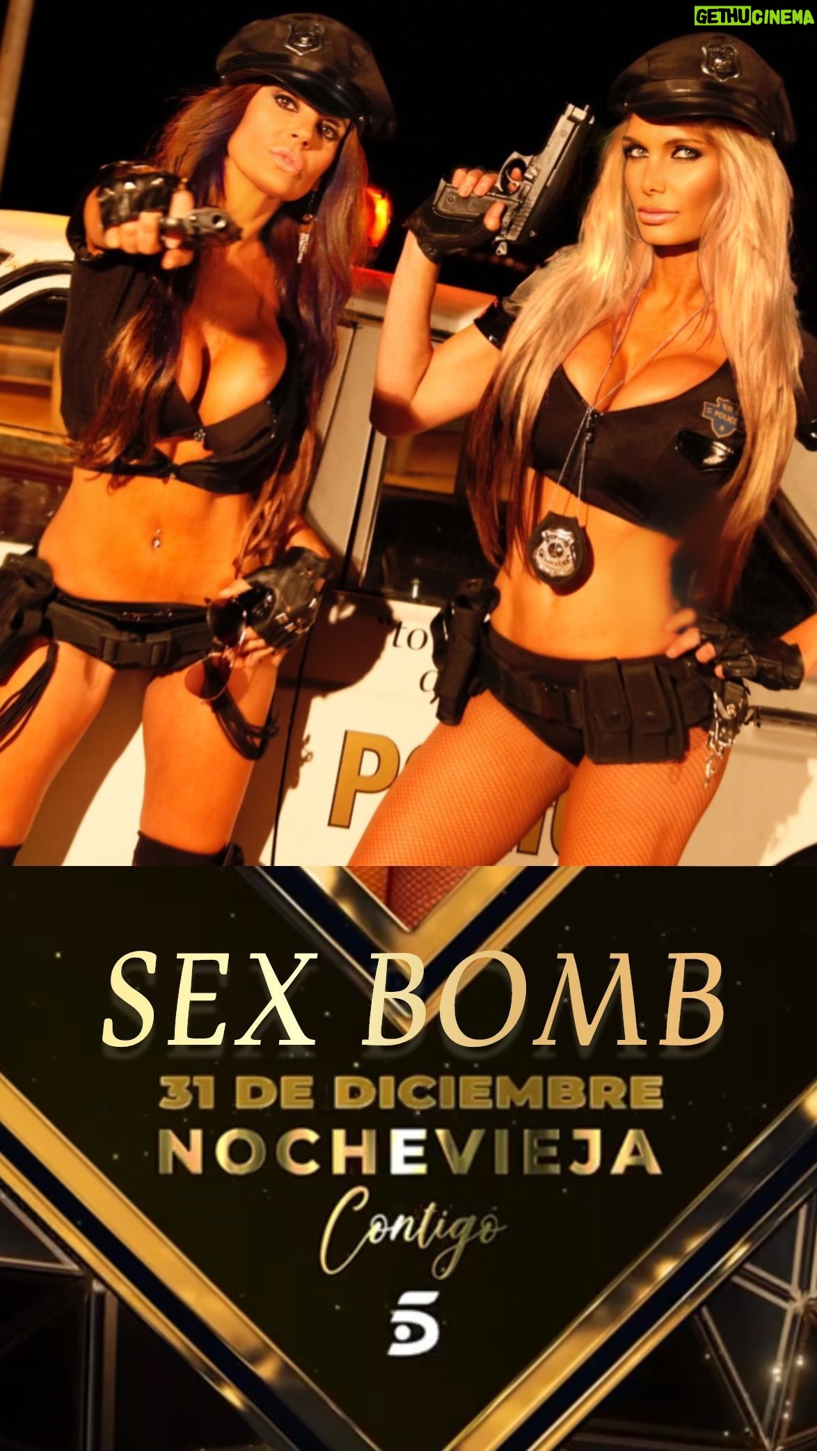 Yola Berrocal Instagram - Feliz 2024馃No os pierdas esta noche nuestra actuaci贸n en la gala de fin de a帽o de telecinco. Yola y yo os deseamos un super Happy New Years! con mucho LOVE 鉂わ笍 y mucho *SEX Bomb馃挘馃槣