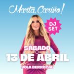 Yola Berrocal Instagram - ¡ESTE FIN DE SEMANA TENEMOS UNA INVITADA ÚNICA! 💖 @yolaberrocal llega a 📍 @martacarinomadrid con su DJ SET y muchas ganas de conoceros a todxs 📸 acompañada de nuestro elenco de 🎧 DJs: ✨ V12 - Comienza el fin de semana junto a 🕶️ @agulukke 💿 @tejona.wav & ⚡️ @d_nnismoore ✨ S13 - Al ritmo de NUESTRA INVITADA @yolaberrocal 💖 junto a ⚡️ @d_nnismoore 👑 @prince_noir & 📀 @xabiraindj 👏🏻 ¡Os esperamos en Marta, Cariño! 📍C/ Silva 4. Madrid