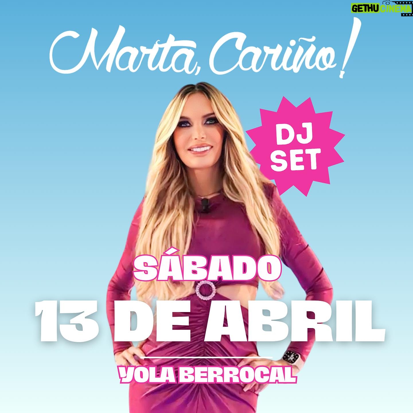 Yola Berrocal Instagram - ¡ESTE FIN DE SEMANA TENEMOS UNA INVITADA ÚNICA! 💖 @yolaberrocal llega a 📍 @martacarinomadrid con su DJ SET y muchas ganas de conoceros a todxs 📸 acompañada de nuestro elenco de 🎧 DJs: ✨ V12 - Comienza el fin de semana junto a 🕶️ @agulukke 💿 @tejona.wav & ⚡️ @d_nnismoore ✨ S13 - Al ritmo de NUESTRA INVITADA @yolaberrocal 💖 junto a ⚡️ @d_nnismoore 👑 @prince_noir & 📀 @xabiraindj 👏🏻 ¡Os esperamos en Marta, Cariño! 📍C/ Silva 4. Madrid