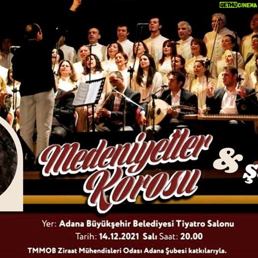 Yonca Şahinbaş Instagram - 14 Aralık 2021 Saat 20:00 Adana Büyükşehir Belediyesi Tiyatro Salonu. TMMOB Ziraat Mühendisleri Odası Adana şubesi katkılarıyla.. @medeniyetlerkorosu @yilmazozfirat