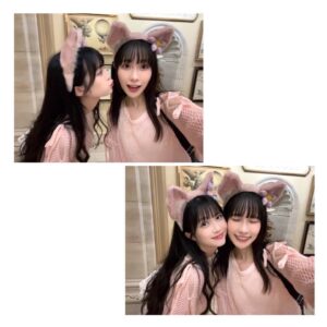Yuina Instagram - 🏰🎀🩷

ディズニー行ってきたよーーー🩵
朝から晩まで楽しかった！さくと双子コーデ🫶

（1枚目隠れミッキーを探せ👀🔍）

#ディズニー #ディズニーシー #双子コーデ #カチューチャ
#リーナベル #ディズニーコーデ #Disney #world #sea