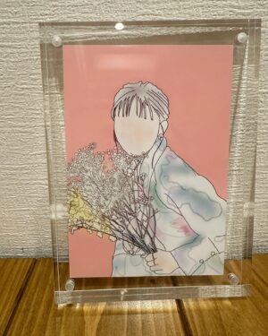 Yukino Yamamoto Instagram - 🌷
衣装とおにぎりです！

2枚目は、先日お渡し会の時にお手紙と一緒にいただいたもの👩
私のアイコンをモチーフに作ってくださったそうです🥹
すてき〜😚
額に入れて飾っています✨

応援してくださっている方がいることを肌で感じられて、
本当に嬉しくて、それだけでも贅沢なのに、温かいお手紙やお花までいただき、感謝の気持ちでいっぱいです🥹
本当にありがとうございました！！

#衣装 : @tonal_official 
🍙アジフライ🐟