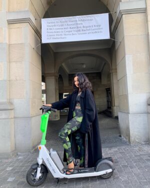 Yumna Al-Arashi Instagram - My works 13769 / ملح are part of the current exhibition “vertrauen (trust)” at @helmhaus_zuerich until November 13th 2022. 

Thank you to the sweetest @lisellohntsich for dressing me up for this v cute moment 🫶

Thank you @fazweiny and the whole team at Helmhaus ✨