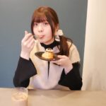Yuna Hoshino Instagram - 今日はお仕事の空き時間にまったりとカフェに行ってきたぁ〜〜 可愛いレトロぽプリンも美味しかった(,,•﹏•,,)‪‪❤︎‬