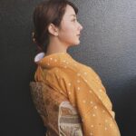 Yuna Taira Instagram – 👘🧡🍂
私のお宮参りに母が着ていたお着物。