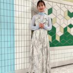 Yuri Nakamura Instagram - あさイチありがとうございました♡ ◆ロケ衣装 outer @tarohoriuchi knit&shirt @amerivintage skirt @leinwande_official ◆スタジオ outfit @08sircus earrings @prmal_jewelry rings @shihara shoes @alm._official