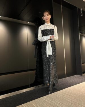 Yuri Nakamura Instagram - outfit @cinoh_official 
earrings,earcuff @pluietokyo 
necklace,rings(R) @rieukjewelry 
ring(L) @____.ree____ 
boots @staccatojapan_official