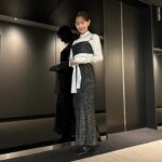 Yuri Nakamura Instagram - outfit @cinoh_official earrings,earcuff @pluietokyo necklace,rings(R) @rieukjewelry ring(L) @____.ree____ boots @staccatojapan_official