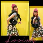 Yuri Tsunematsu Instagram - 🐈‍⬛ ྀི🪽 久しぶりの #恒私服 🫶⭒₊ ⊹₊ ⊹ @heavn のバックが可愛すぎ🧸🎀　 ニット帽は #ツネままの手編み ⊹♡