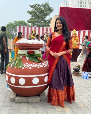 Yuvina Parthavi Instagram - Wishing you all a very HAPPY JOYFUL and a VIBRANT PONGAL!!🌴🌾✨💓
#pongal2k24✨️