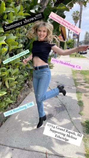 ZZ Ward Instagram - Spending my birthday getting lifted just thinking about these Summer shows coming up!! 🥳🤘 Can’t wait to hit the road!! Check out my site for more info #dirtyshine