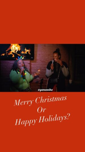 Zainab Johnson Instagram - Do you prefer “Merry Christmas” or “Happy Holidays”?!
Let us know in the comments
.
.
.
.
.
.
.
#lol
#christmas 
#merrychristmas 
#happyholidays 
#justjokes 
#jesus