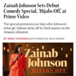 Zainab Johnson Instagram - Super excited to announce you’ll be able to watch my very first ONE HOUR SPECIAL‼️ OCTOBER 24TH only on @primevideo 🤗 #zainabjohnson #hijabsoff #standup #comedy #onehourspecial