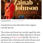 Zainab Johnson Instagram - Super excited to announce you’ll be able to watch my very first ONE HOUR SPECIAL‼️ OCTOBER 24TH only on @primevideo 🤗 #zainabjohnson #hijabsoff #standup #comedy #onehourspecial