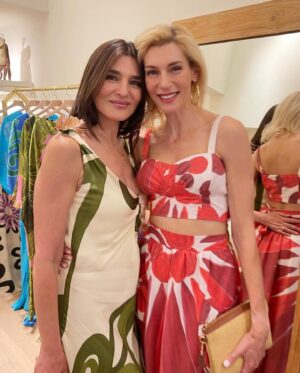 Zeta Douka Instagram - About last night 🧿

Thank you @themiszc for inviting me to your annual party and making me feel girlier in this amazing deux-pieces dress !

@marianafpliotou you are always my best date 💕 

#themisz #boutique #party #happycrowd