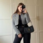 Zeynep Özkaya Instagram - Pazartesi çekmiştim aslında ama paylaşmayı unutmuşum geç olsun güç olmasın diyelim ahsjdjd beğendik mi kombini🤓💕 Bluz @sheismono Pantolon @zara Kemer @gucci Ceket @trendyolmilla Çanta @ysl Ayakkabı @stradivarius #reklam