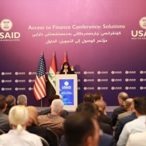 Zhalla Rasul Instagram - At USAID’s access to finance Confrence 
@usaid 
 @usaid_iraq