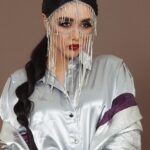 Zhalla Rasul Instagram – Stay silver… 
Photo by one and only @darojazaphotography 
Makeup by @salon_a_plus 
This beautiful face accessory by @zanedesignn