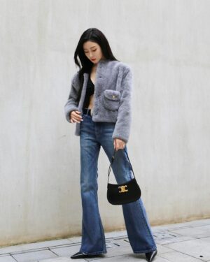 Zhang Tian'ai Instagram - 好久不见💜💙🖤
#CELINETILLY
#CELINEBYHEDISLIMANE