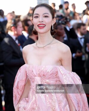 Zhong Chuxi Instagram - Thanks @lorealparis 🌸 #LorealParisCannes #CannesFilmFestival