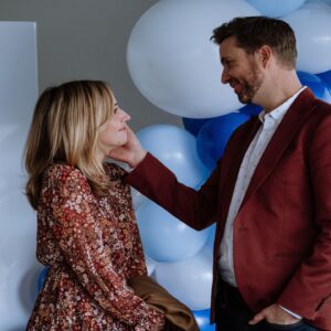 Zibby Allen Instagram - Lies Between Friends premiers tomorrow night on @lifetimetv in the U.S. 
It’s a thriller movie you guys🔪🫣 But the real thrill for me was working with sir  @peterbenson889 who made me laugh so stupid much.