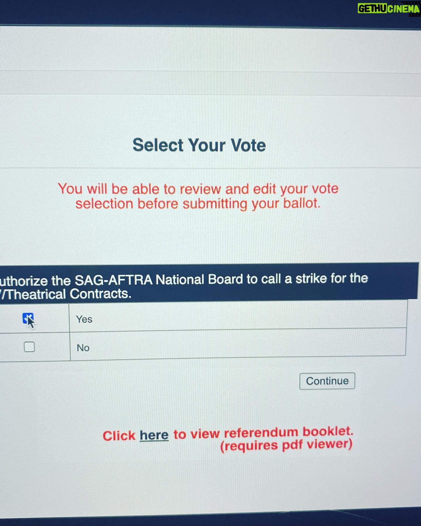 Zibby Allen - 3 Likes - Voted yes, dudes. #wgastrong #sagaftrastrong