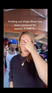 Zibby Allen Instagram - Virgin River has officially been renewed for season 4 AND 5 🤯 Grateful for your viewership and sweet sweet support of the little town that could 🙏 #VirginRiver #virginrivernetflix #virginriverseason4 #virginriverseason5