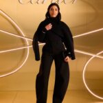 Zita Hanrot Instagram - Merci pour l’invitation @cartier ✨ Styling par @goodsisters.files en @maisonalaia 🖤 Makeup par @dufresnemarie Hair par @madamebrosse
