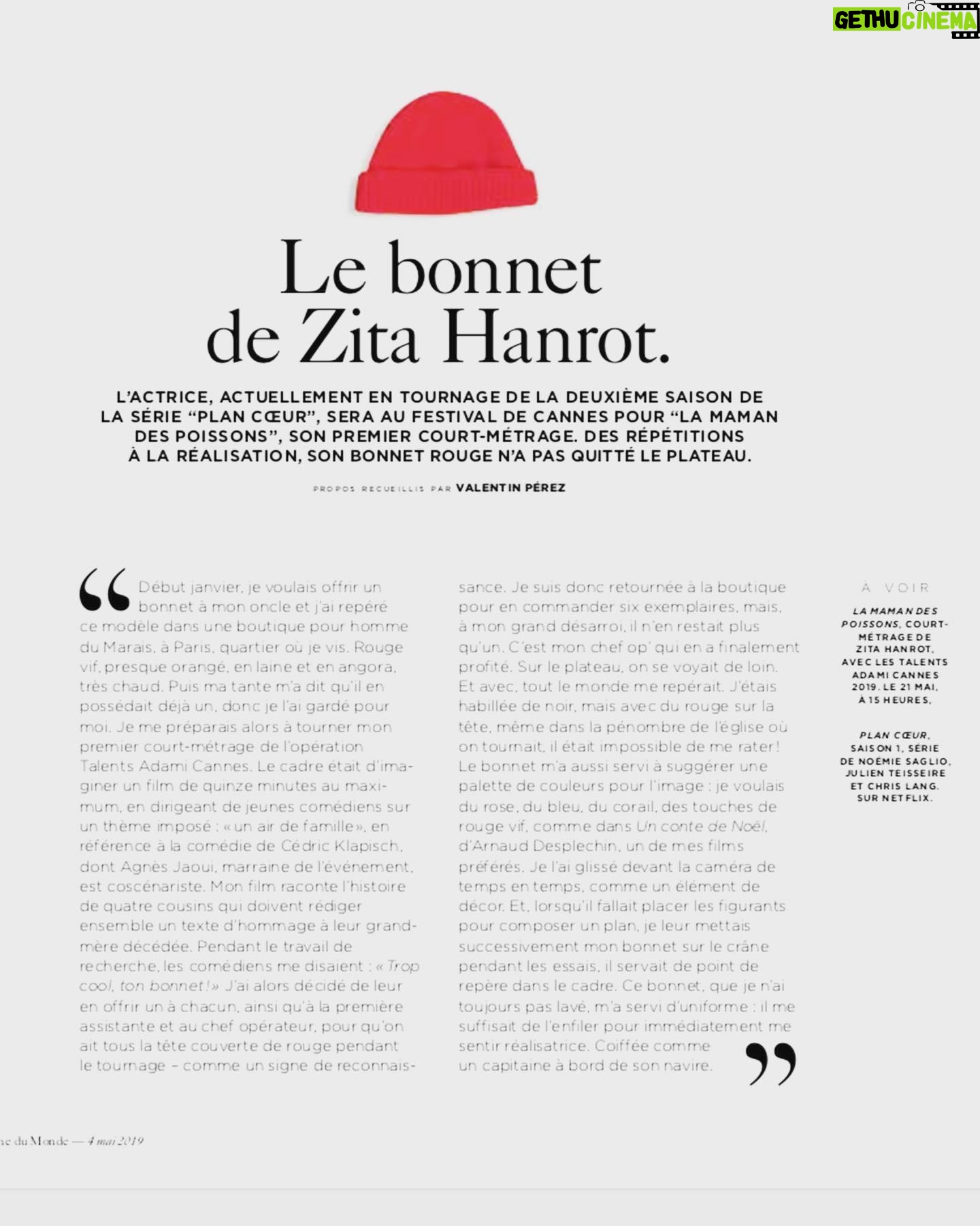 Zita Hanrot Instagram - La preuve en images! Merci à @m_magazine et @_matthieuderrien Merci à toute l’équipe de mon court métrage @fulldawafilms @artistesadami @laoredb @naomoine @marcriso @cyprianegardin Eulalie Elsker @clementartnew @ambroise_sab etc