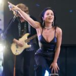 Zlata Ognevich Instagram - Ці фото я залишу тут на згадку нашої теплої зустрічі. Київ, ми знову зібралися разом та зробили добру справу. Дякую 🫶 @zolotakraina @lavinamall.ua @zemliachky.ukrainian_front Band: @mr_frol4ik @alexanderlozovski Look by @gepurofficial 🖤
