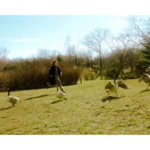 Zoë Chao Instagram - I sat down with fellow New Englander @coralie.kraft on a rainy Manhattan afternoon to eat tiny sandwiches without crusts   discuss my good fortune on being a part of s3 of @partydownstarz (episode 4 is out now!)

Then chased geese (bad idea) with @djdumpling in the Brooklyn Botanic Gardens (good idea) - beaucoup de geese poo on shoes. 

Thank you @thesamrichardson @chrizmillr @jenbom2000 for so much.

Makeup: @gitabass 
Hair: @mioknyc 
Stylist: @tiffanimorenostudio 
Pant Set: @stinegoyastudio 
Coat: @babatonpc 
And @briannasmith   @idpr