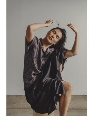 Zoë Chao Instagram - shot the shiz with @devynnmolina over at beloved art collective @ladygunn 🤎 

a big thank you to my gifted friend for this shoot @nolwencif 🤎and to my favorite LA based line @goodfight for every single look 🤎 lastly to @daniellehaxtonmua for expanding my hair   makeup game! 🤎
