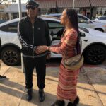 Zolee Griggs Instagram - A win for music lovers (aka me) I’m literally driving down Fairfax and see THEE legend Stevie Wonder on the side walk. I told him how Innervisions is a beautiful body of work. Omg love you #StevieWonder