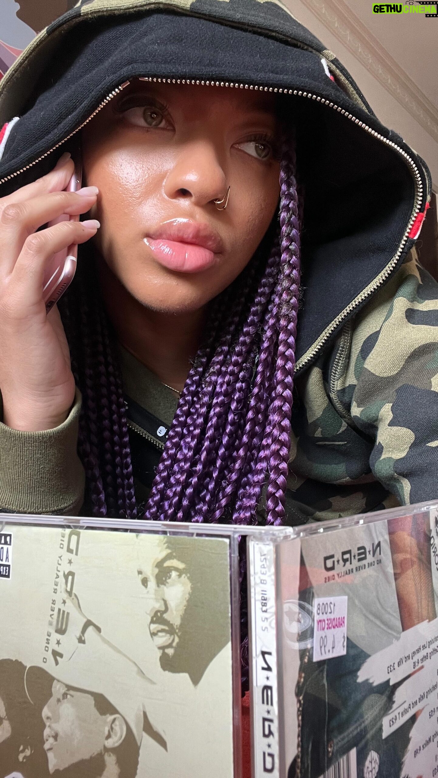 Zolee Griggs Instagram - @pharrell let’s be honest, any girl would blow up your phone 😩🤎⭐️ reminiscing on @nerd ‘s discography from In Search Of to Seeing Sounds, nothing but HITS