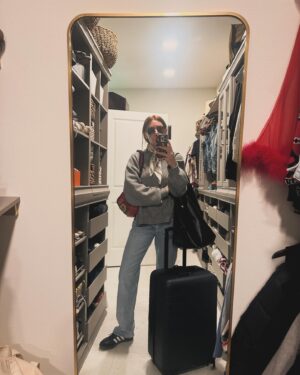 Zosia Mamet Instagram - On the road again. Missing @johnakite_ , the fur babies & my bed already but excited for this brand new adventure. Vancouver, show me what you got. 

Overpacked as always. At least I’m consistent.