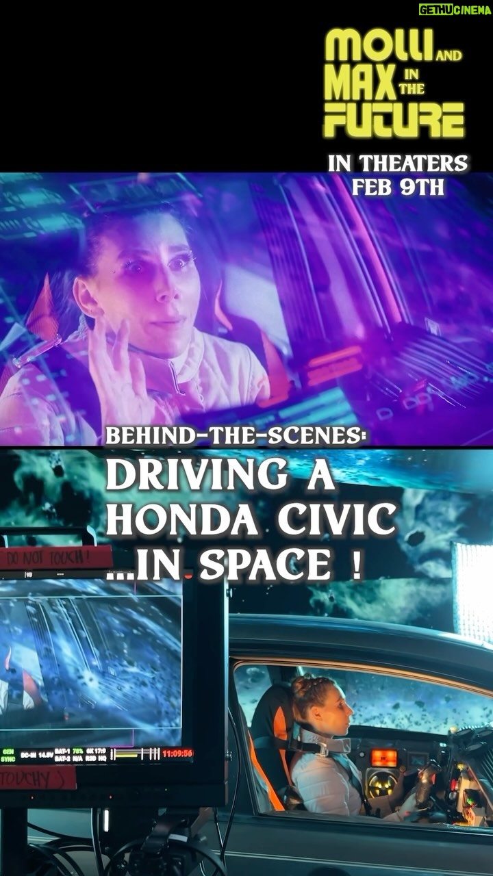 Zosia Mamet Instagram - how we took a honda civic to space! ππ go behind the scenes with @michaellitwak before #molliandmax hits theaters 2/9! #scifi #romcom #indiemovie #filmmaking #setlife #practicalfx #behindthescenes