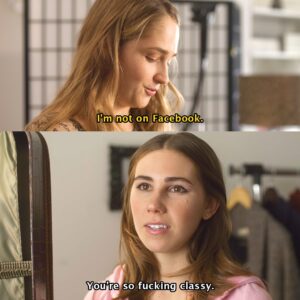 Zosia Mamet Instagram - @zosiamamet herself graces the pod this week to dive deep into everyone’s favorite girl: Shoshanna Shapiro! Zosia takes us on a stroll down memory lane, sharing a look behind the curtain of what it was like to be one of the GIRLS’ girls. Plus she dishes about her new movie @molliandmax in theaters this Friday!

#zosiamamet #shoshannashapiro #hbogirls #girlshbo #molliandmaxinthefuture