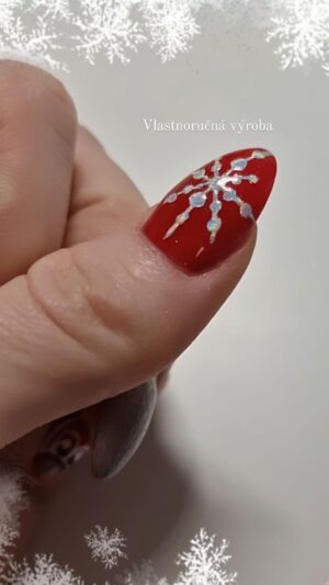 Zuzana Žilinčíková Instagram - 2 hodiny práce kým malinká spinkala som využila na zdobenie nechtov ❄️
#christmas #nails #nailsart #snow