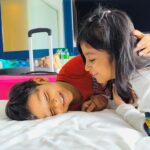 aazhiya sj Instagram - Happiest birthday to my baby brother 💓 our family's valantine's day gift 🎁 Cheers to 6 yrs and many more craziness ❤️ . Let's love laugh and fight 😂 . . #aazhiya #akhilan #bday #feb14